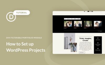 How to Set up WordPress Projects for Divi’s Filterable Portfolio Module